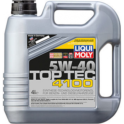 Масло моторное LIQUI MOLY Top Tec 4100 5w40 4л 7547