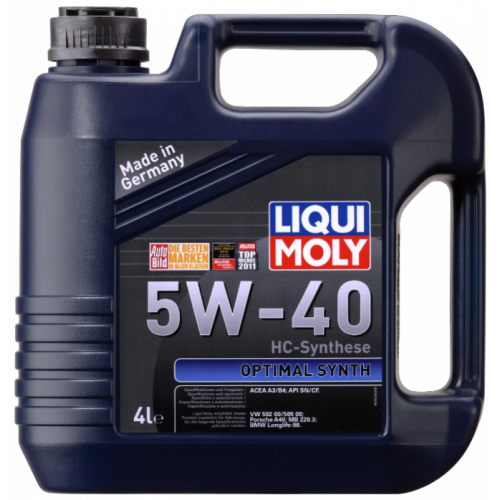 Масло моторное LIQUI MOLY Optimal Synth 5w40 4л 3926