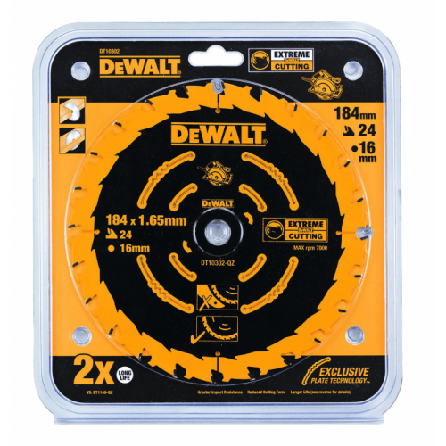 Пильный диск DeWalt Extreme 184х16 мм DT10302-QZ