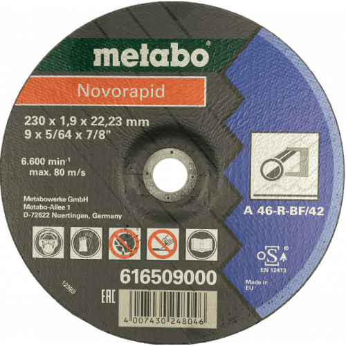 Круг отрезной Metabo Novorapid 230x1,9x22,23 616509000