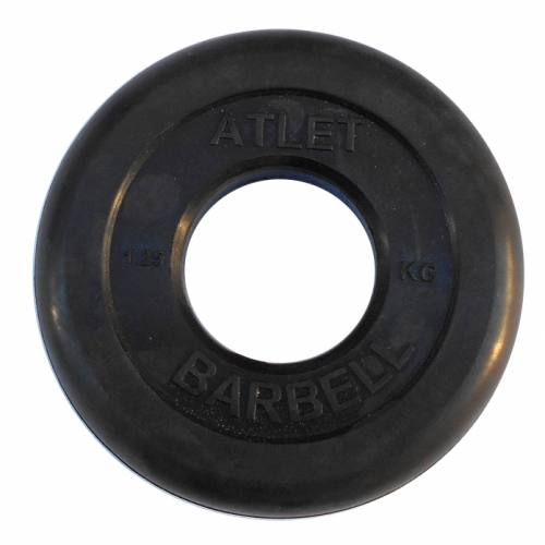 Диск обрезиненный 51мм MB Barbell MB-AtletB51-1,25