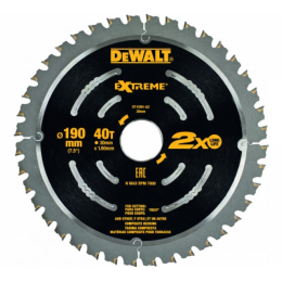 Диск пильный DeWalt 190x30 мм 40T DT4394-QZ