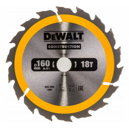 Пильный диск DeWalt CONSTRUCTION 160/20 18 ATB +20° DT1931-QZ