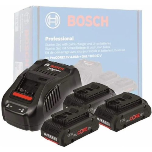 Набор Bosch ProCORE18V 4.0Ah 3шт + зарядное GAL 1880 CV 0.615.990.N2G