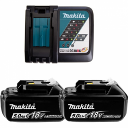 Аккумулятор Makita 191L74-5 +DC18RC-1шт+BL1850B-2шт